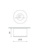 Dimensiones Puck L Blanco ArkosLight
