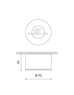 Puck LED branco ArkosLight L em LeonLeds 2