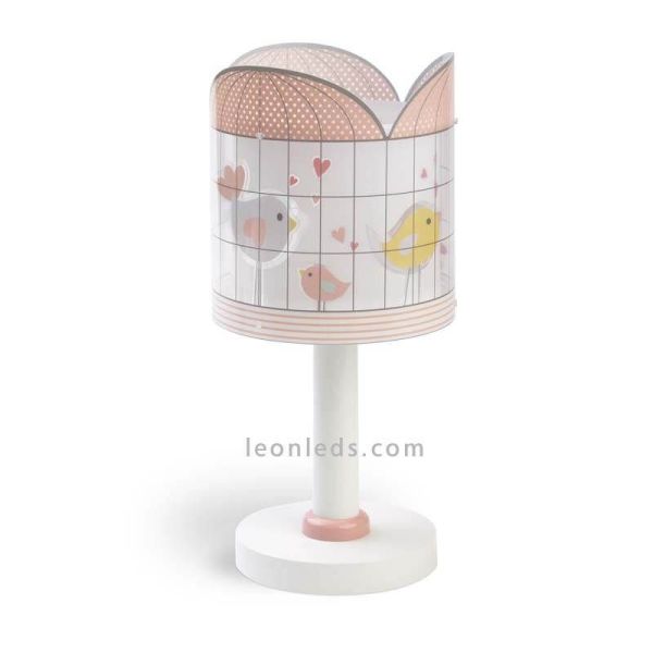 Lámpara de sobremesa infantil jaula de pajaros serie Little Birds | LeonLeds