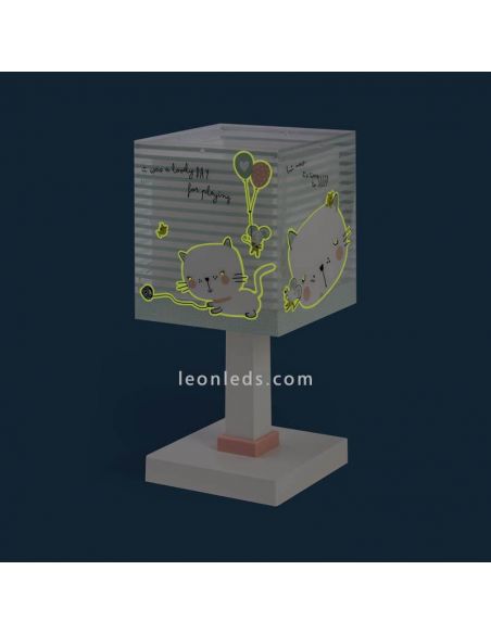 Lámpara de sobremesa infantil Loving Cat de Dalber