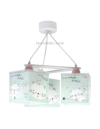 Lámpara colgante 3 Luces Loving Cat | LeonLeds Dalber