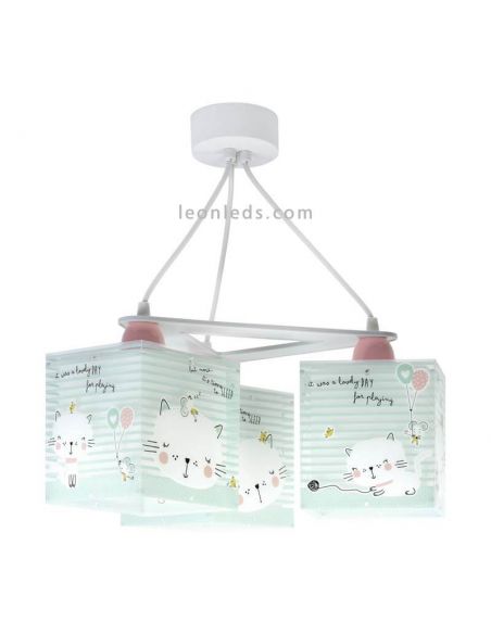 Lampe Suspendue 3 Lumières Chat Aimant | Léon Leds Dalber