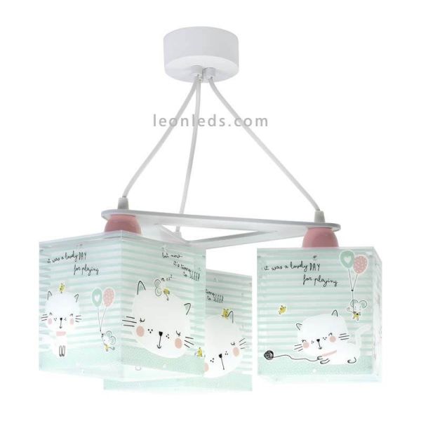 Lámpara colgante 3 Luces Loving Cat | LeonLeds Dalber