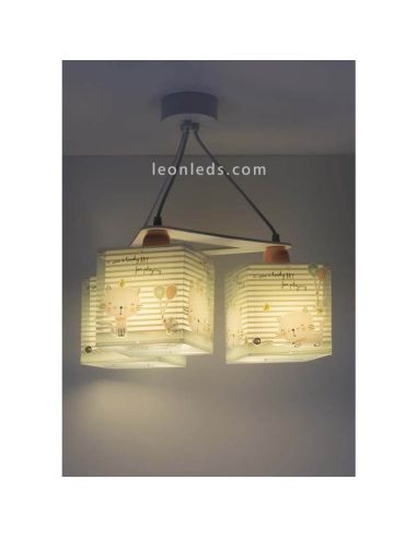 Lámpara de techo 3 luces Loving Cat | LeonLeds