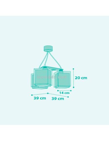 Plafonnier 3 lumières Chat aimant | leonleds