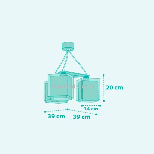 Plafonnier 3 lumières Chat aimant | leonleds