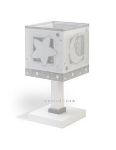 Lámpara de sobremesa Gris Moon Light 63230E | LeonLeds