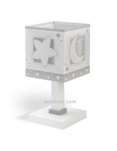 Lámpara de sobremesa Gris Moon Light 63230E | LeonLeds
