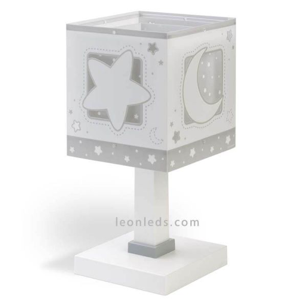 Lámpara de sobremesa Gris Moon Light 63230E | LeonLeds