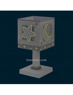 Lámpara de sobremesa Gris Moon Light 63230E | LeonLeds 2