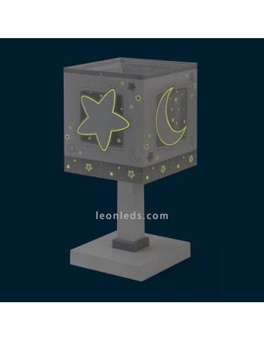 Lámpara de sobremesa Gris Moon Light 63230E | LeonLeds