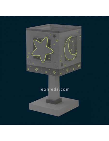 Lámpara de sobremesa Gris Moon Light 63230E | LeonLeds