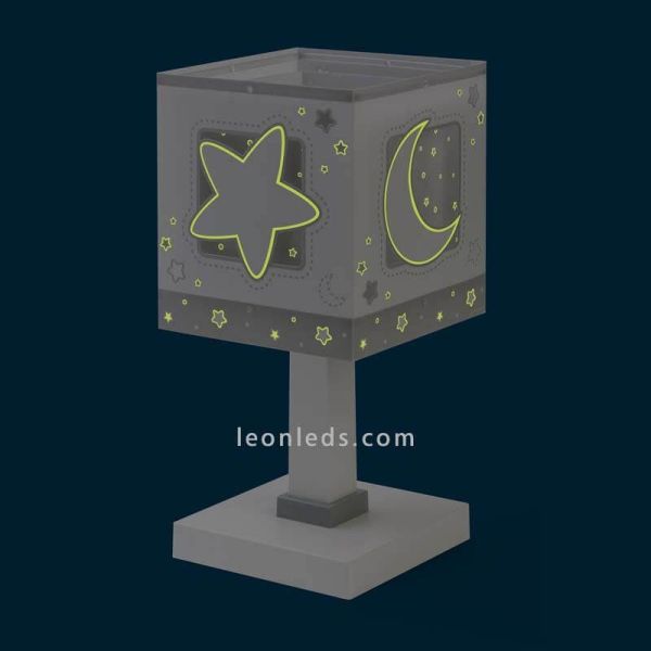 Lámpara de sobremesa Gris Moon Light 63230E | LeonLeds