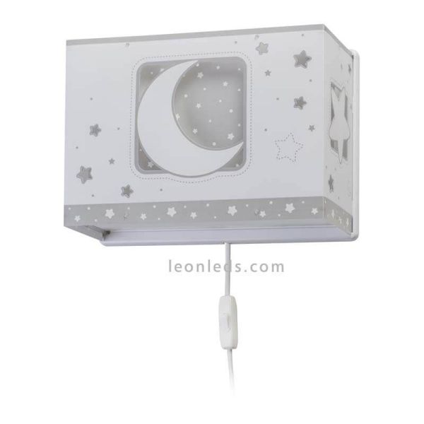 Aplique infantil Gris Moon Light Dalber | LeonLeds Apliques Infantiles