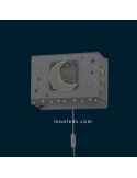 Aplique infantil Gris serie Moon Light 63238E | LeonLeds Apliques LED
