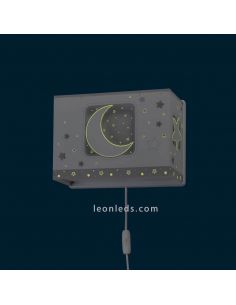 Aplique infantil Gris Moon Light Dalber | LeonLeds Apliques Infantiles 2