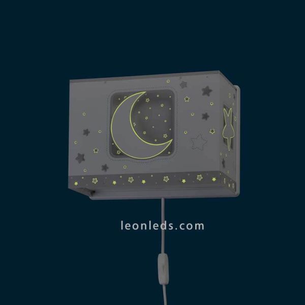 Aplique infantil Gris serie Moon Light 63238E | LeonLeds Apliques LED