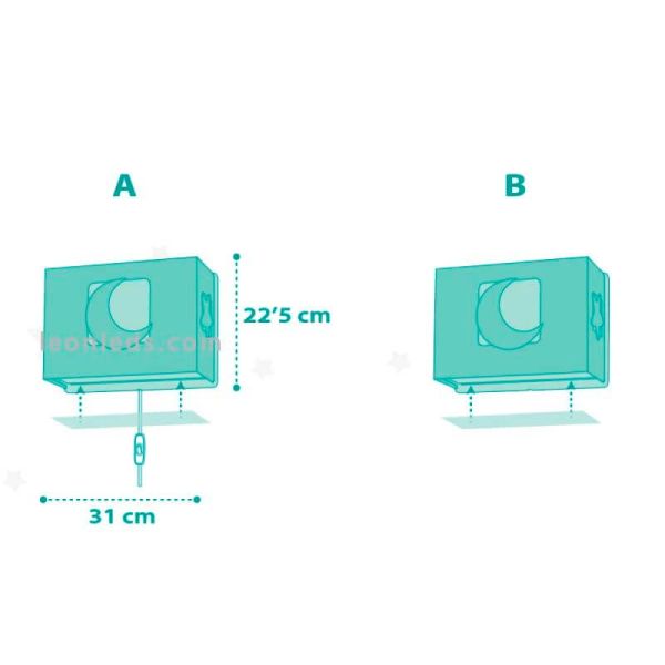 Aplique infantil Moon Light | LeonLeds