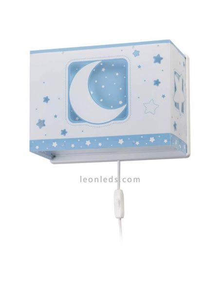 Candeeiro de parede infantil Azul 63238t Moon Light por Dalber | leonleds