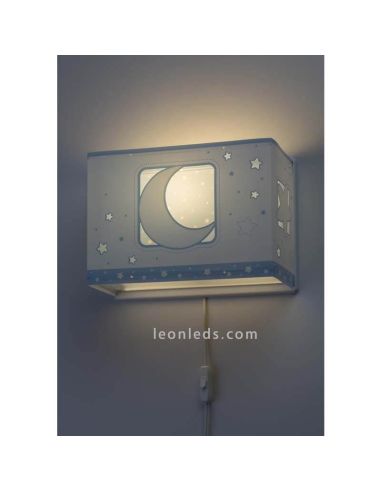 Aplique infantil Moon Light Azul Dalber | LeonLeds
