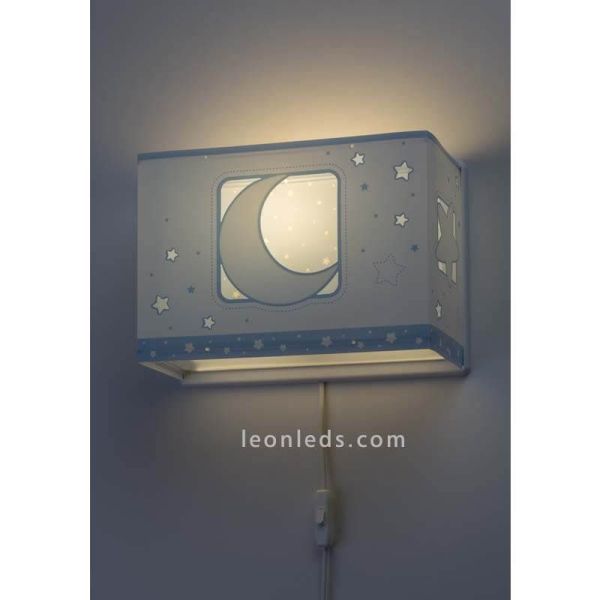 Aplique infantil Moon Light Azul Dalber | LeonLeds