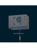 Applique murale pour enfants Dalber Moon Light 63238T brille dans le noir | leonleds