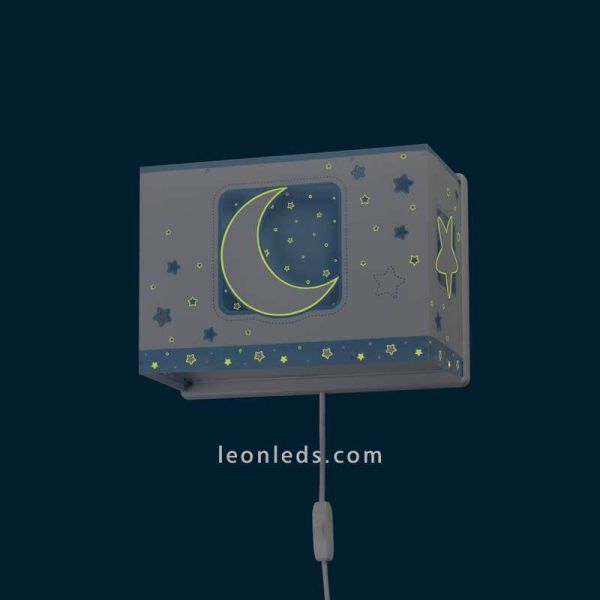 Aplique infantil Moon Light de Dalber 63238T brilla en la oscuridad | LeonLeds