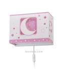 Applique Murale Enfant Rose Moon Light 63238S | leonleds