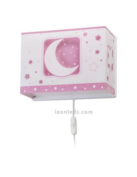 Aplique Infantil Rosa Moon Light 63238S | LeonLeds