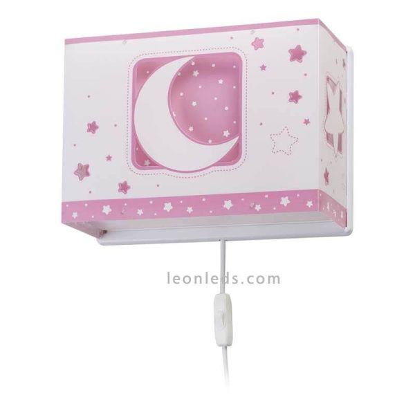 Applique Murale Enfant Rose Moon Light 63238S | leonleds