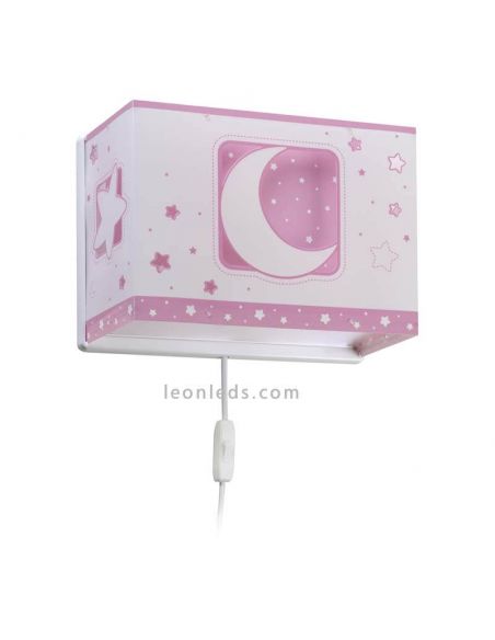 Aplique Infantil Rosa Moon Light 63238S | LeonLeds