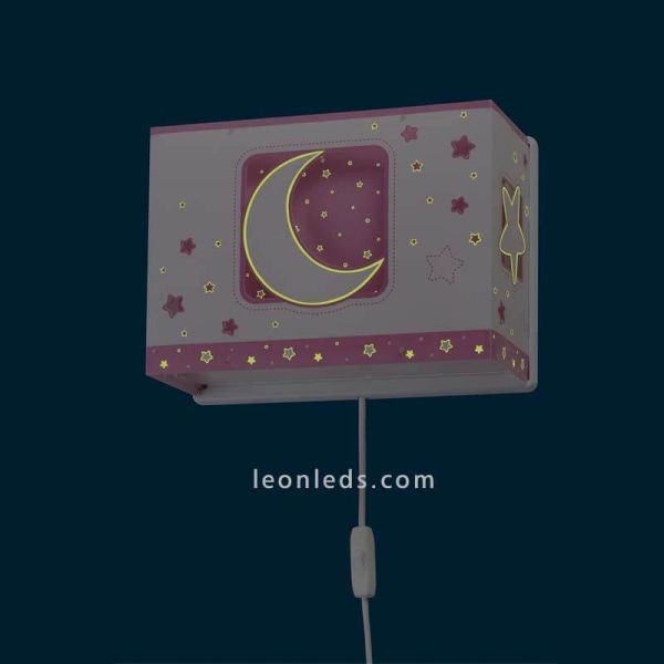 Applique murale pour enfants Dalber Moon Light série 63238S | Éclairage pour enfants LeonLeds