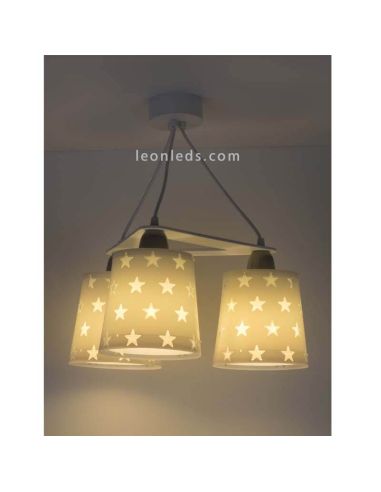 Lámpara de techo Gris de Dalber serie stars | LeonLeds