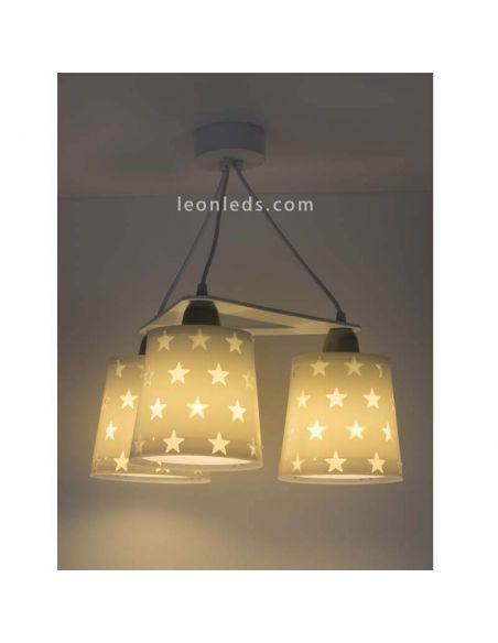 Lámpara de techo Gris de Dalber serie stars | LeonLeds