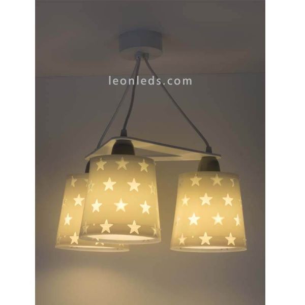 Lámpara de techo Gris de Dalber serie stars | LeonLeds