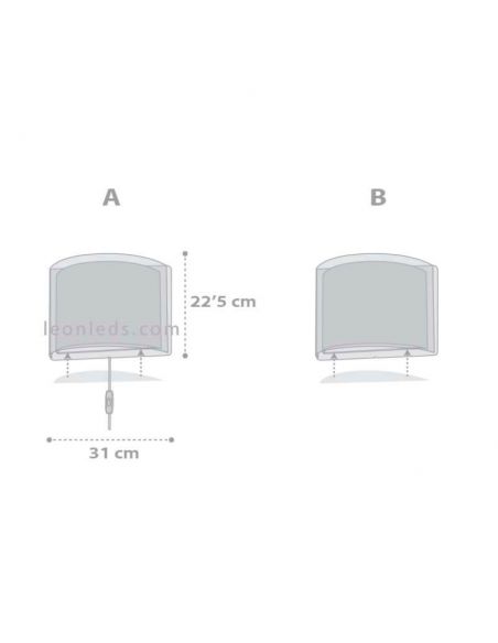 Applique pour enfant Malva décorée d'étoiles | leonleds