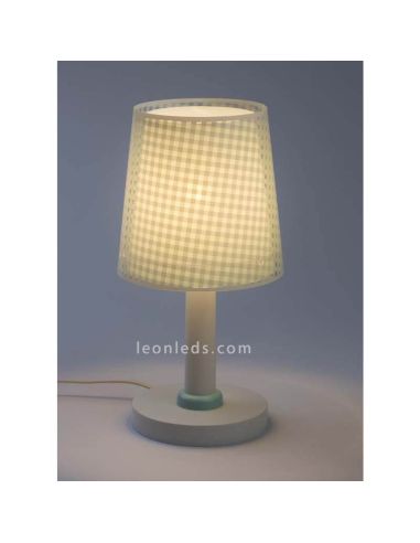 Lámpara de sobremesa infantil verde serie Vichy de Dabler | LeonLeds Lighting