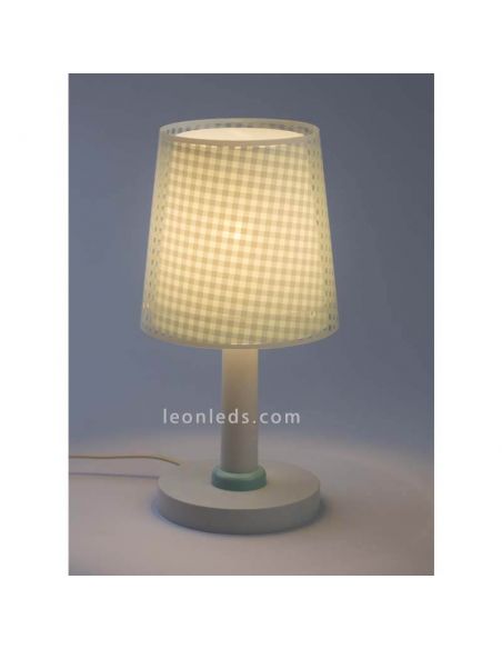 Lámpara de sobremesa infantil verde serie Vichy de Dabler | LeonLeds Lighting