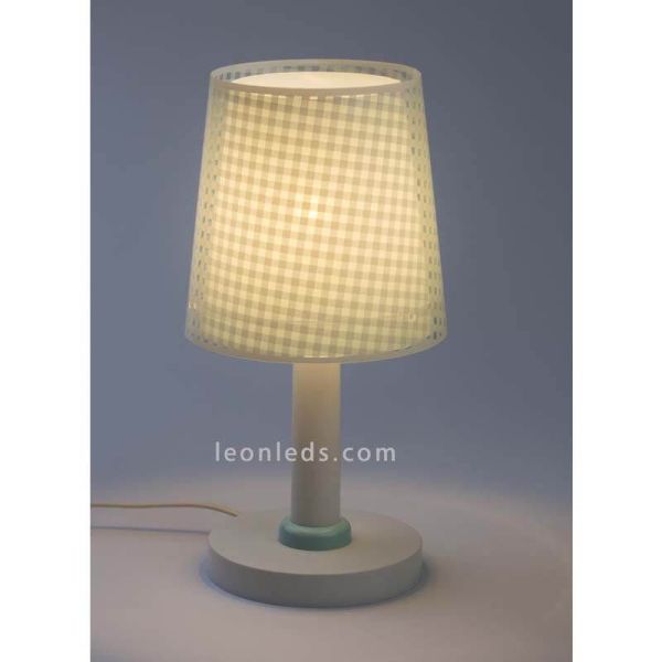 Lámpara de sobremesa infantil verde serie Vichy de Dabler | LeonLeds Lighting