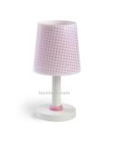 Lámpara de sobremesa rosa serie Vichy de Dalber | LeonLeds Lighting