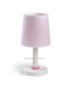 Lámpara de sobremesa rosa serie Vichy de Dalber | LeonLeds Lighting