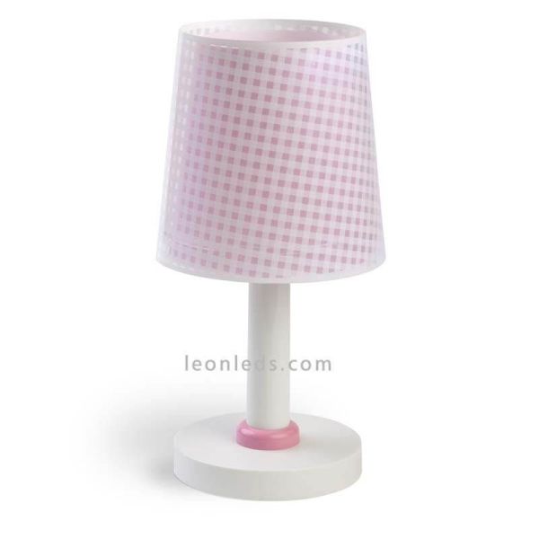 Lámpara de sobremesa rosa serie Vichy de Dalber | LeonLeds Lighting