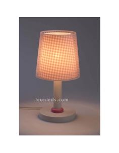 Lampe de table rose série Vichy de Dalber | Éclairage LeonLeds 2