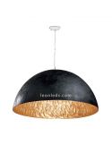 Lámpara de techo Magma Faro Barcelona Negra y Dorada