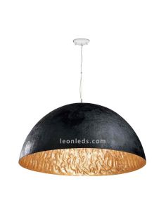 Lámpara de techo Magma Faro Barcelona Negra y Dorada