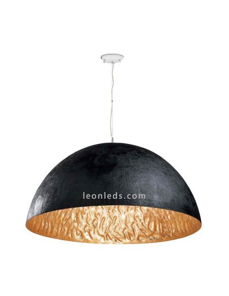 Luminária de teto Magma Faro Barcelona preto e dourado