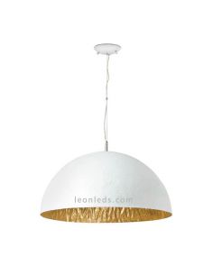 Lámpara de techo Magma Blanca y Dorada