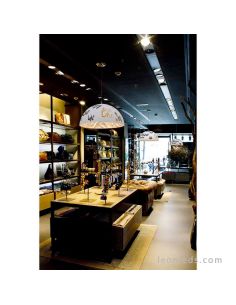 Lámpara de techo Magma Blanca y Dorada 2