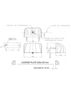 Piloto LED de matricula Fristom FT026 con 8 led para instalar en remolque | LeonLeds Iluminación LED 2