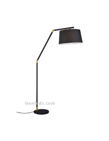 Luminária de chão preta e dourada Tracy